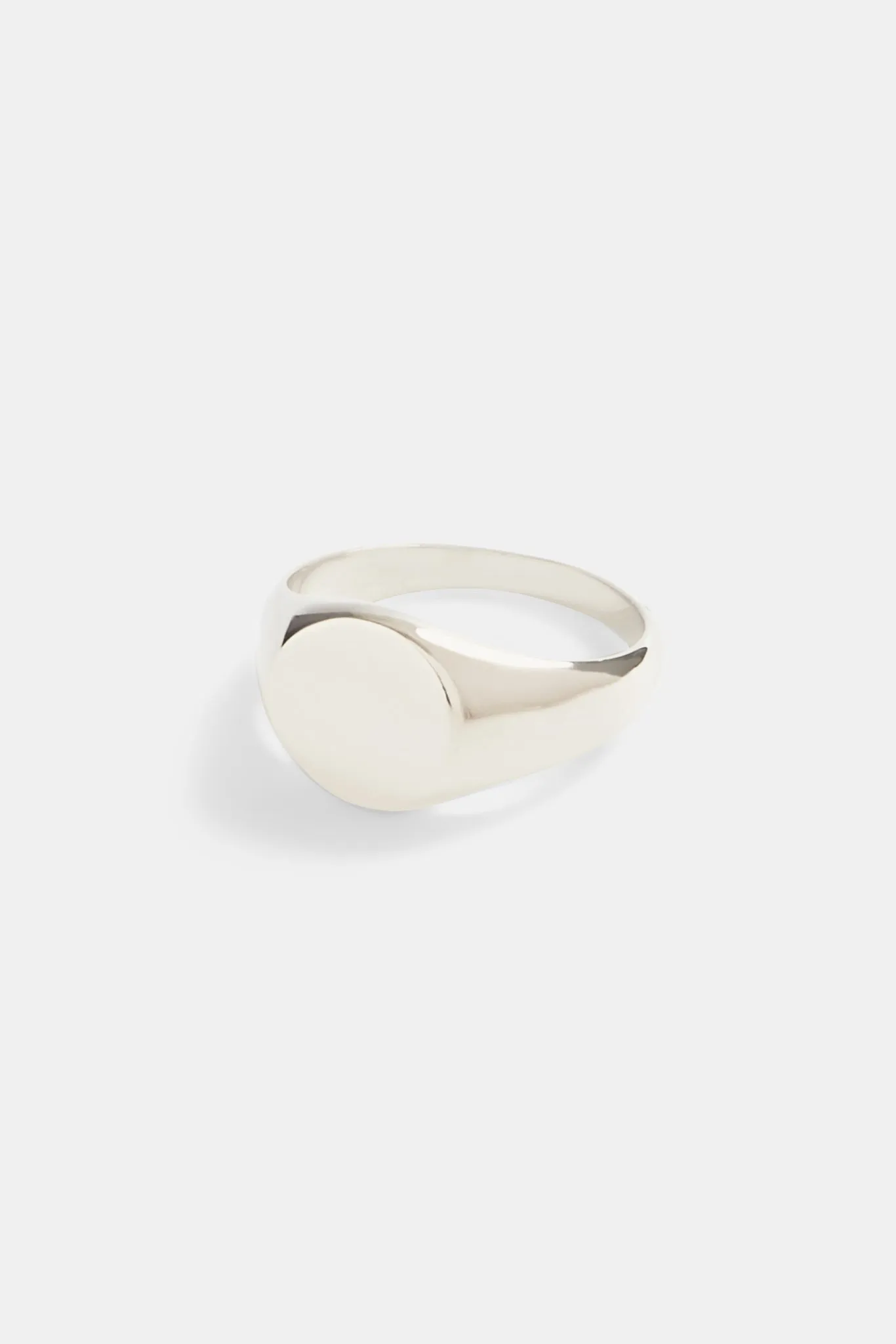 11mm Polished Round Signet Ring