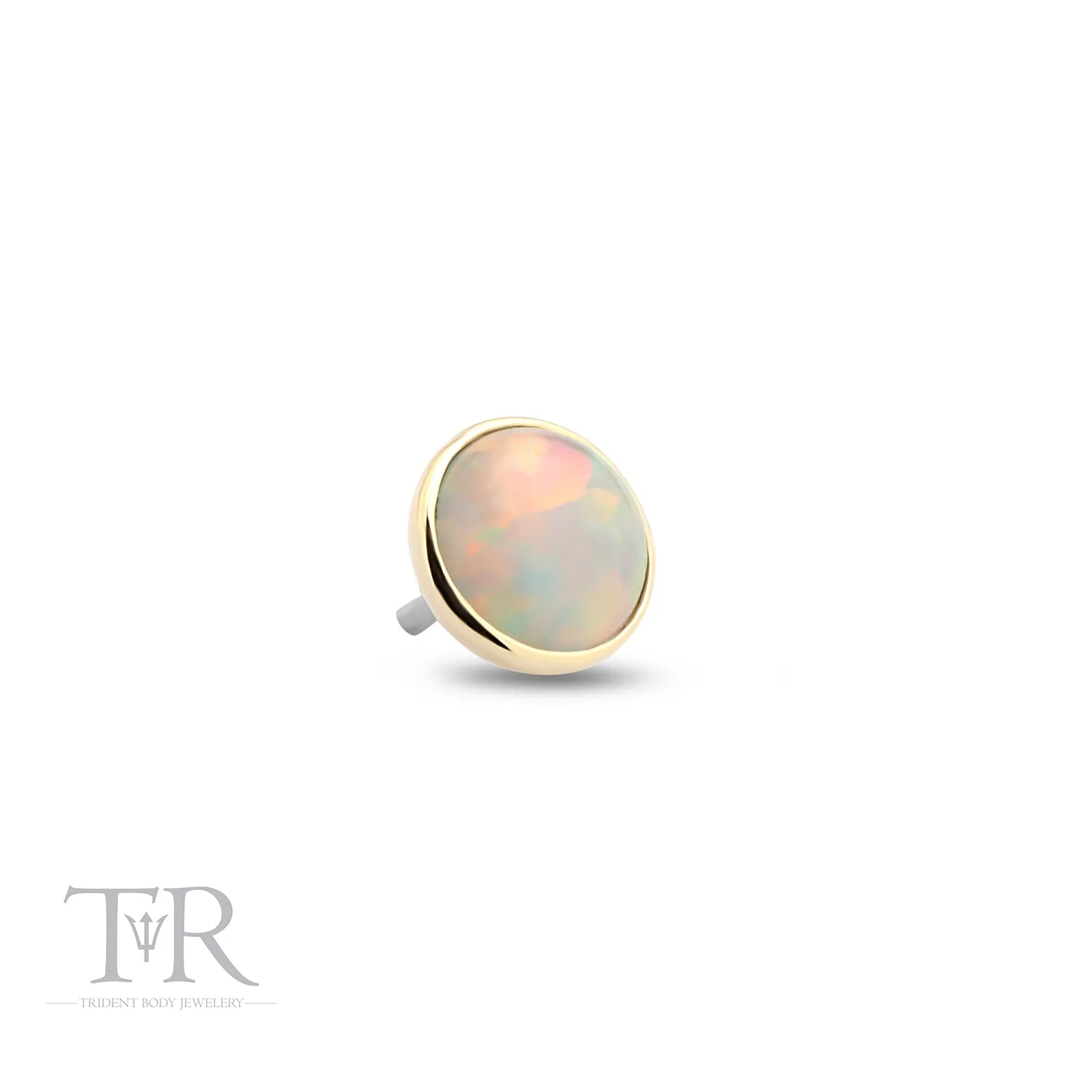 14kt Gold Threadless Opal Attachment