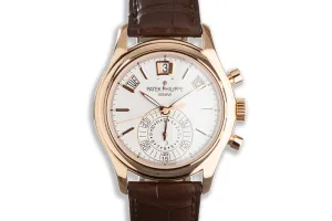 2014 Patek Philippe Annual Calendar Chronograph Rose Gold 40mm 5960R-011 Box & Papers