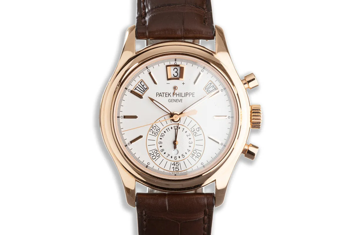 2014 Patek Philippe Annual Calendar Chronograph Rose Gold 40mm 5960R-011 Box & Papers