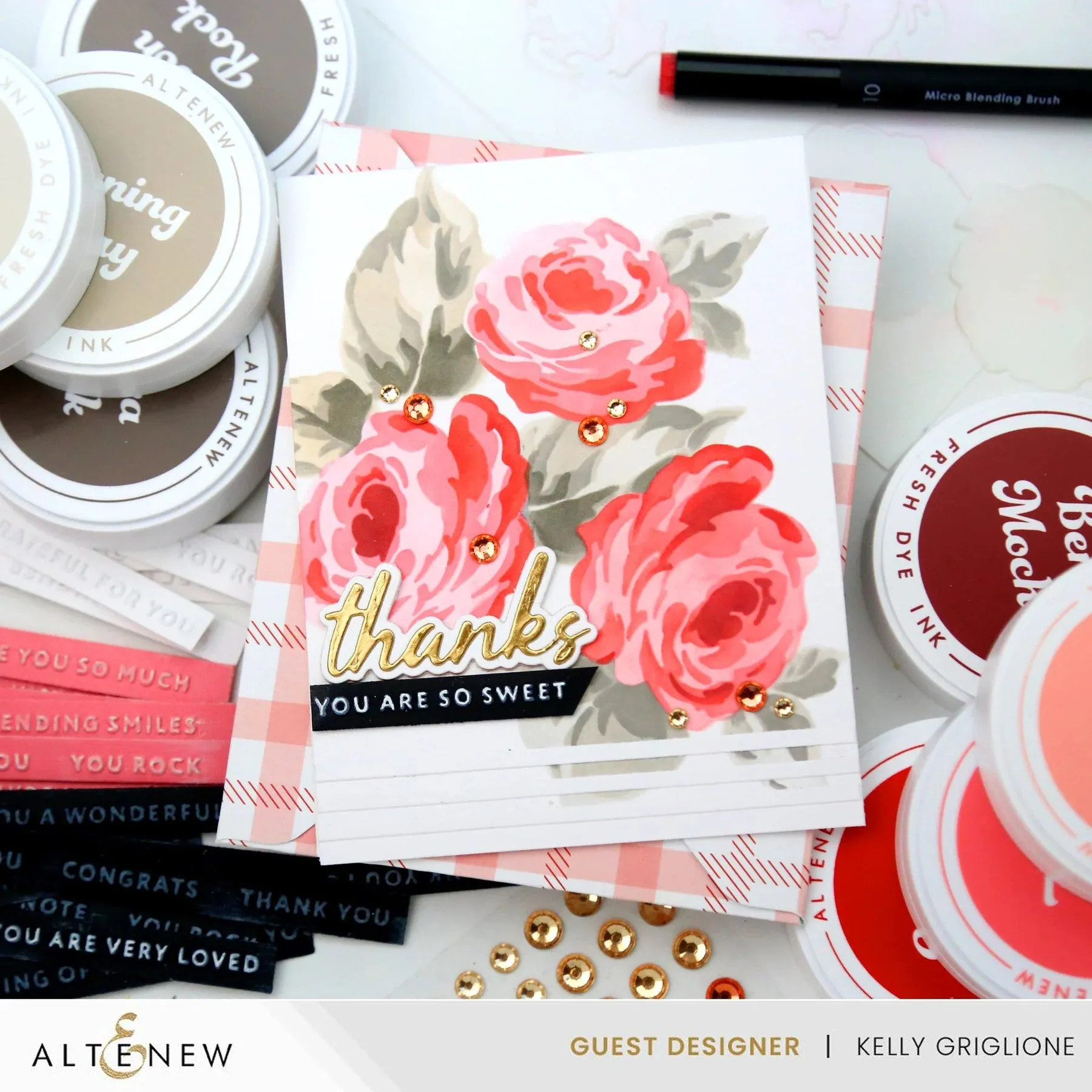 Altenew Tea Party Fresh Dye Ink Pad - Pink Pearl