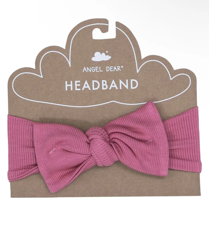 Angel Dear Ribbed Headband - Chateau Rose