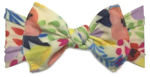 Baby Bling Bright Floral Printed Knot Headband