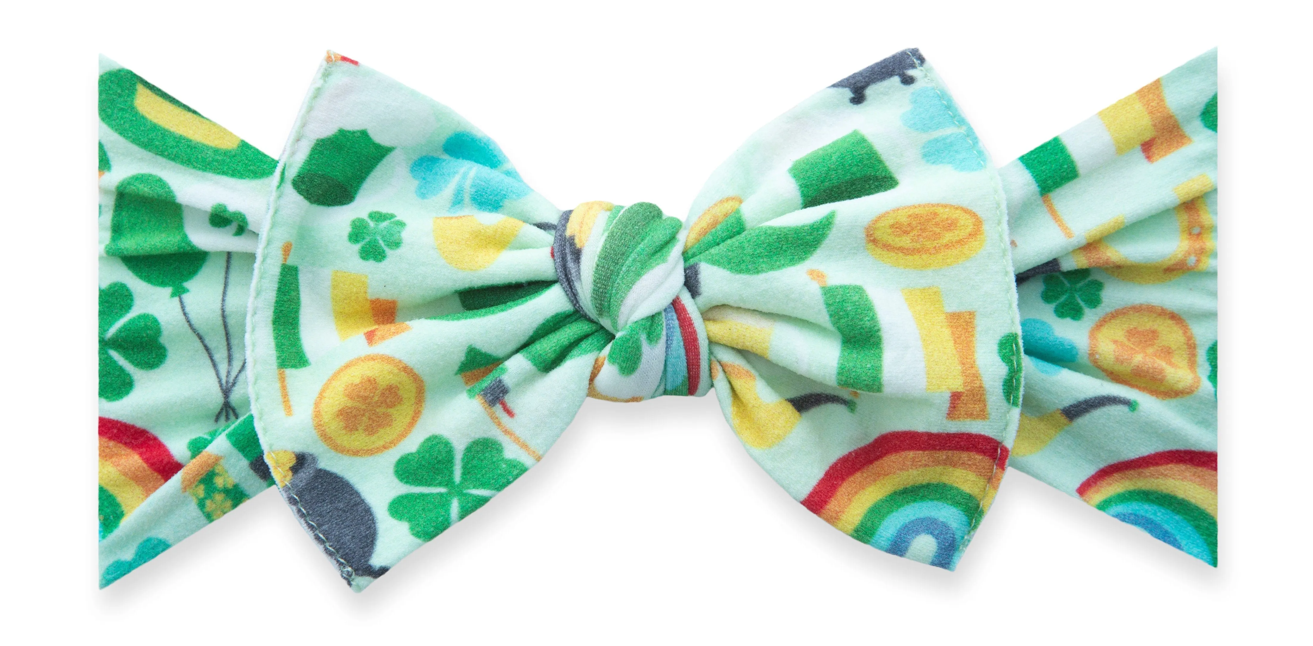 Baby Bling Paddy's Party Printed Knot Headband