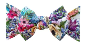 Baby Bling Waterlily Printed Knot Headband