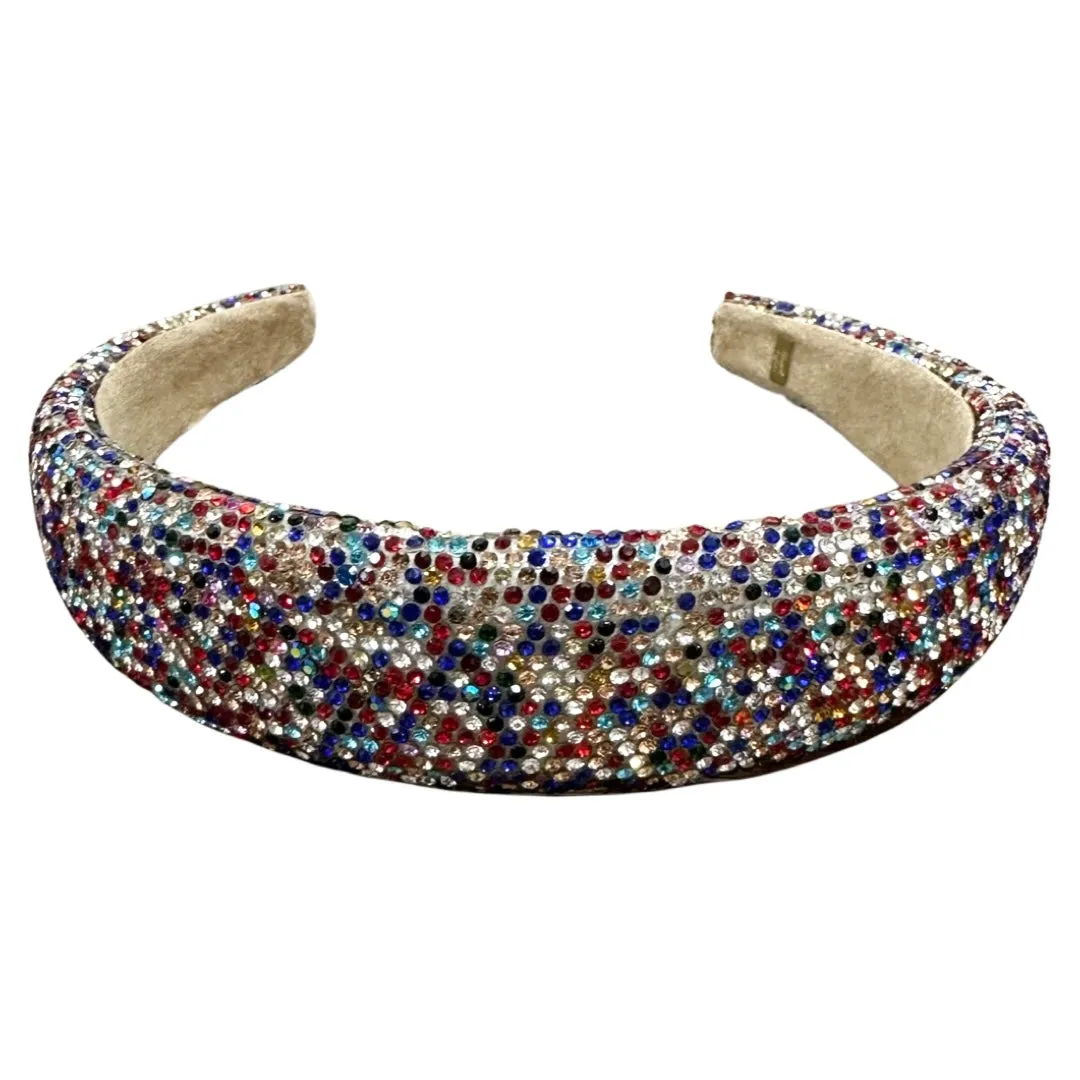 Bari Lynn Fully Crystalized Headband - Multi Color