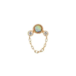 Buddha Jewelry Halston Genuine Opal   Chain