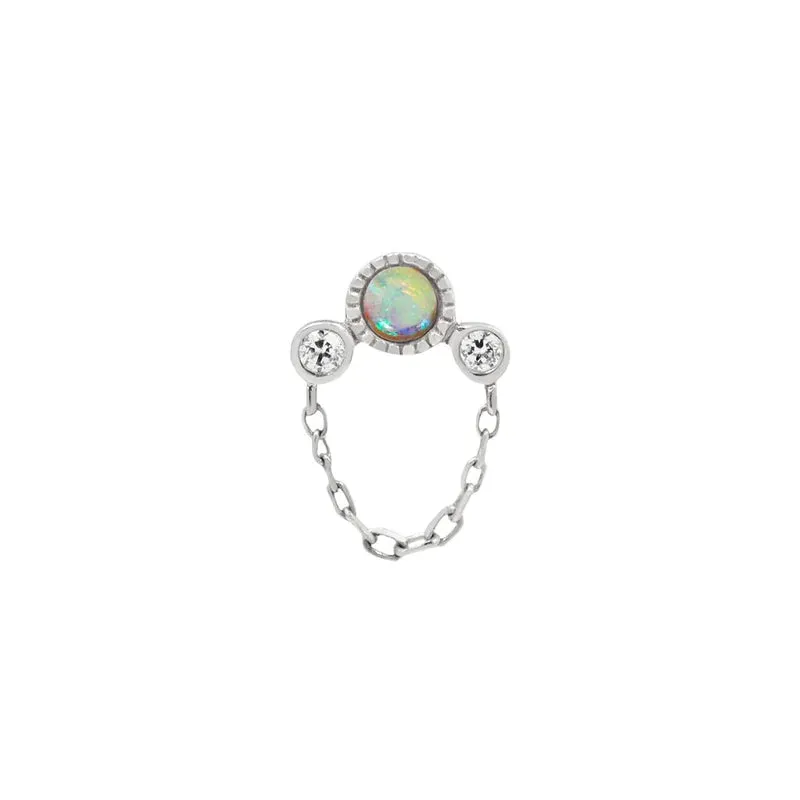 Buddha Jewelry Halston Genuine Opal   Chain