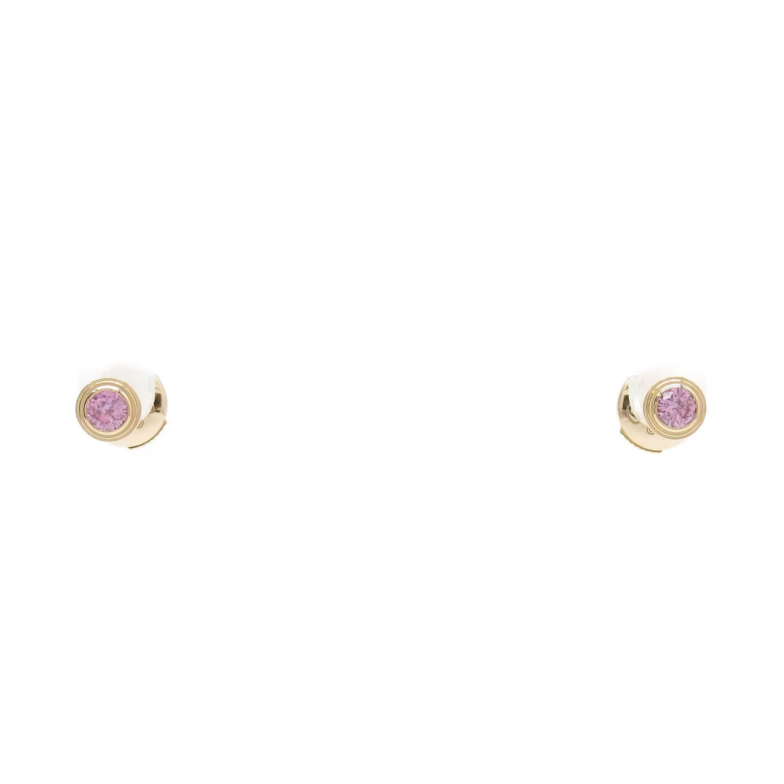 Cartier D'Amour Earrings Pink Gold Pink Sapphire