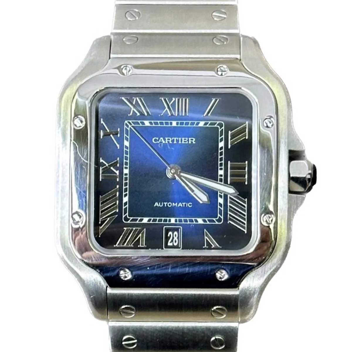 Cartier Santos de Cartier Large Blue Dial