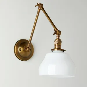 Cassius (Opal) | Adjustable Arms Sconce