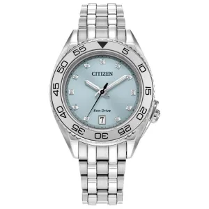 CITIZEN Eco-Drive Sport Luxury Carson Ladies Stainless Steel