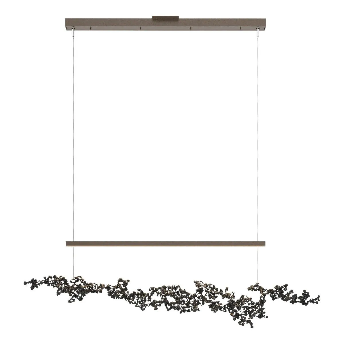 Coral 56 in. LED Linear Pendant Light Bronze finish