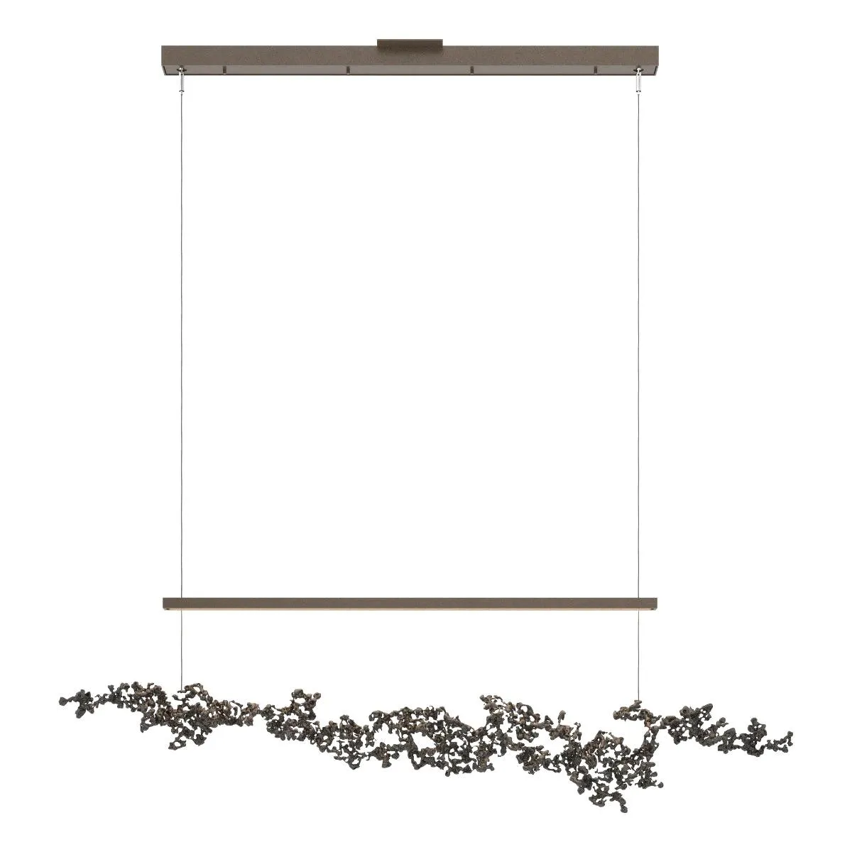 Coral 56 in. LED Linear Pendant Light Bronze finish