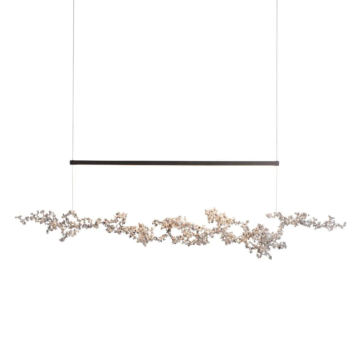 Coral 56 in. LED Linear Pendant Light Bronze finish