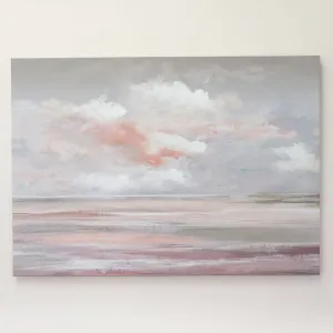 Coral Skies Landscape Canvas Print