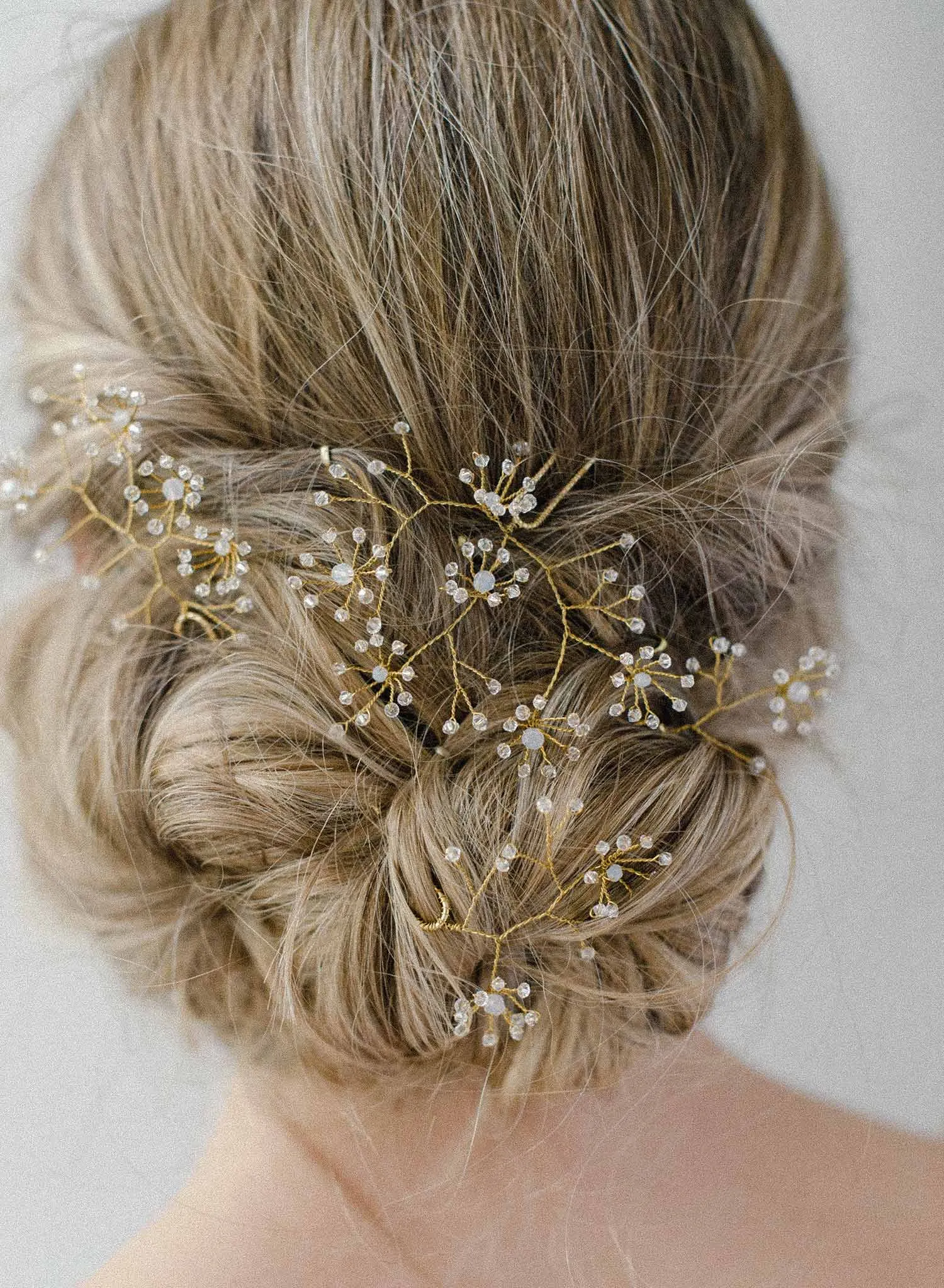 Crystallized breathless hair pin set of 4 - Style #2020