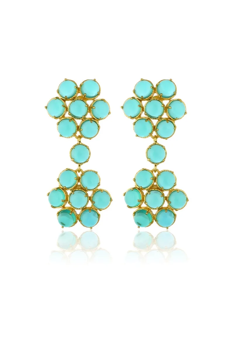 CYBELE EARRINGS IN EMERALD GREEN