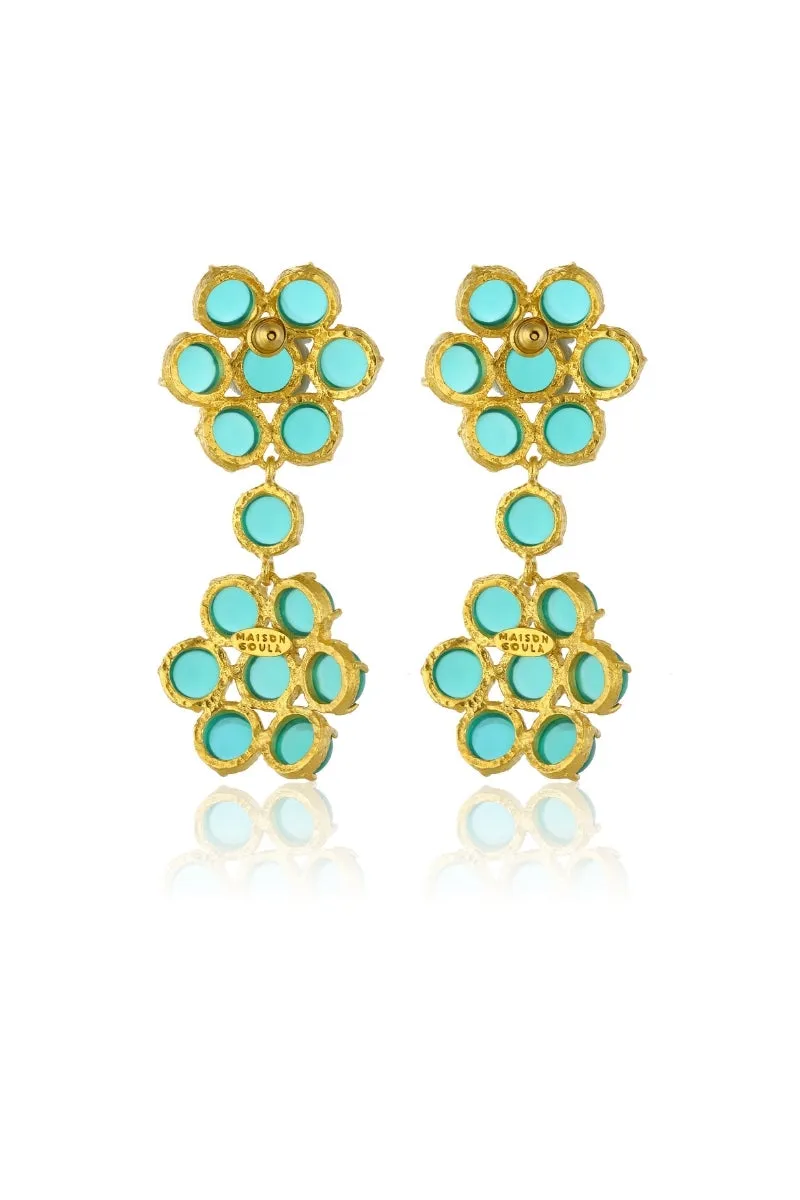 CYBELE EARRINGS IN EMERALD GREEN