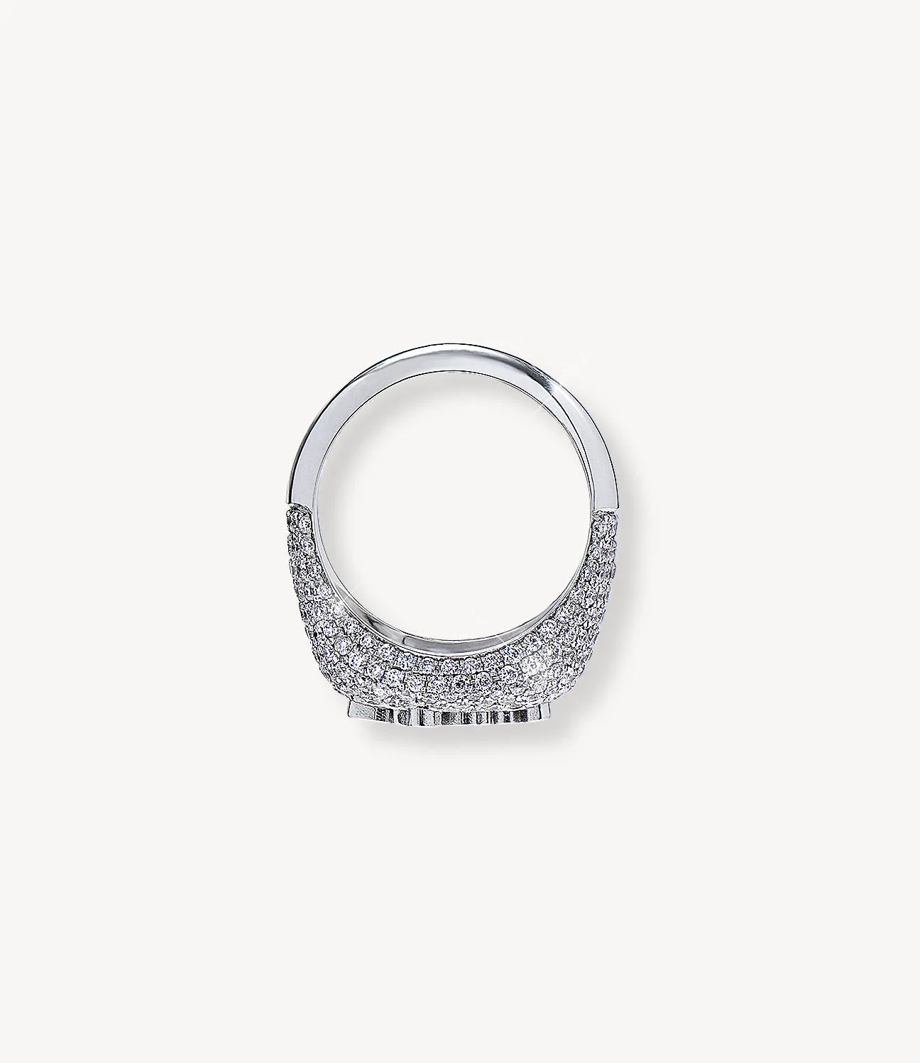 Diamond ‘Stay Cool’ Signet Ring