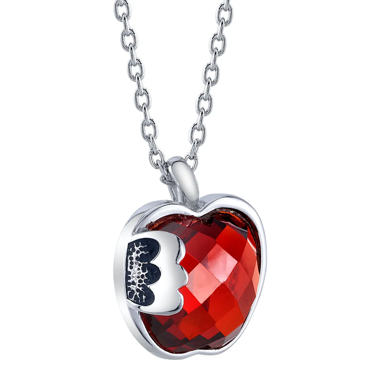 Disney X RockLove SNOW WHITE Crystal Take a Bite Apple Necklace