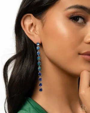 Earrings Opulent Ombré - Blue