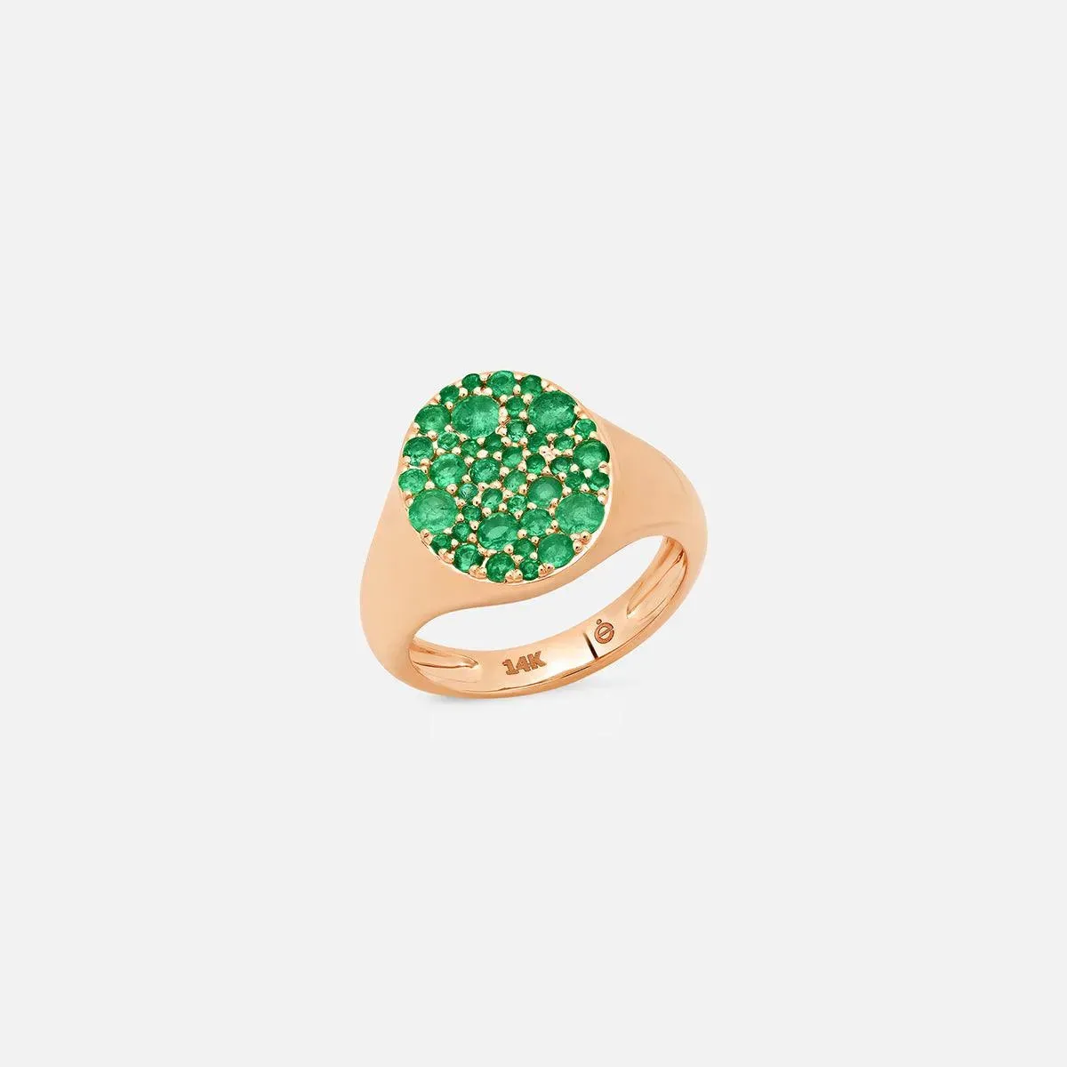 Emerald Signet Pinky Ring