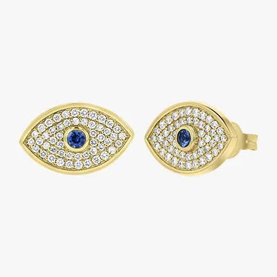 Evil Eye Diamond Earrings