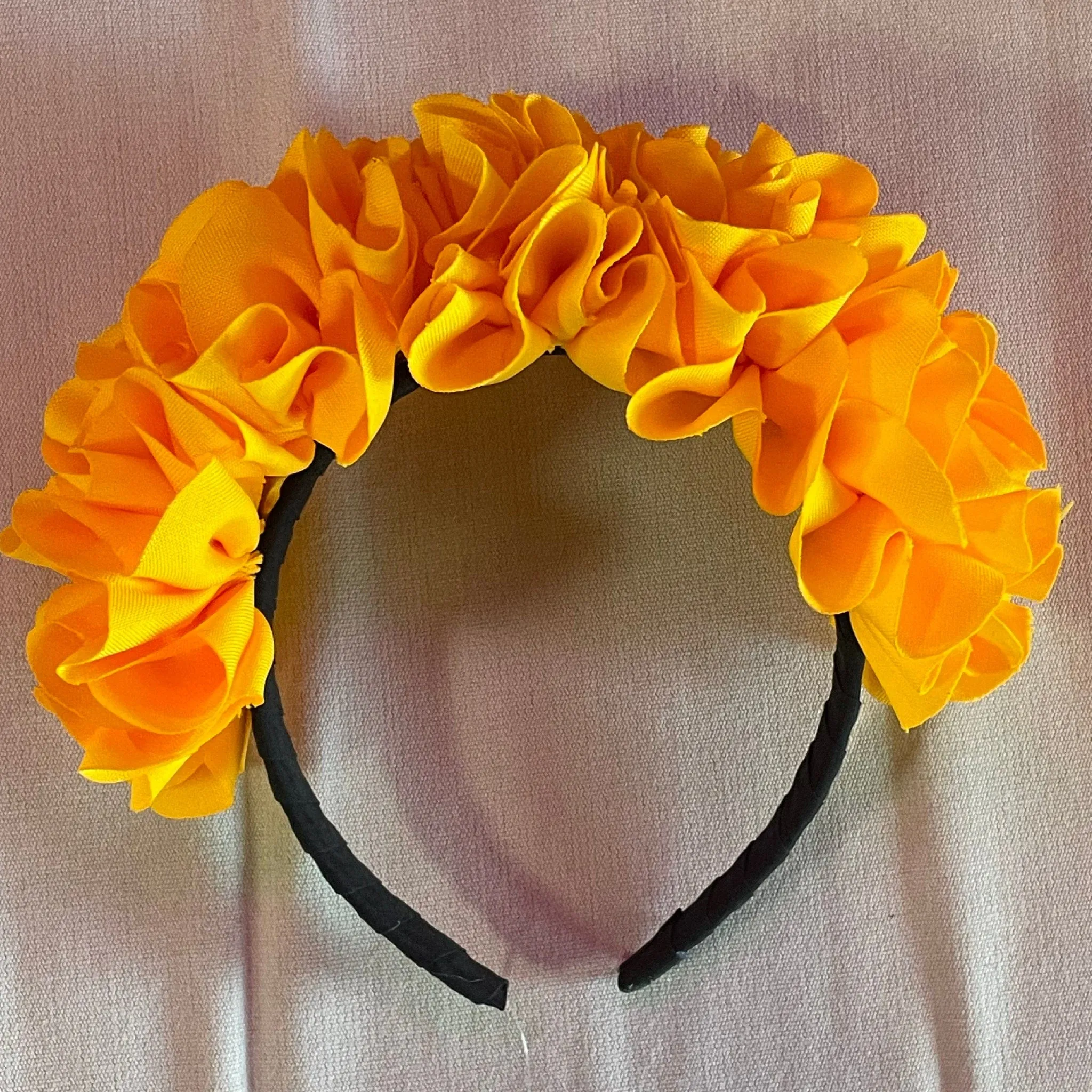 Floral Ribbon Headband - Child