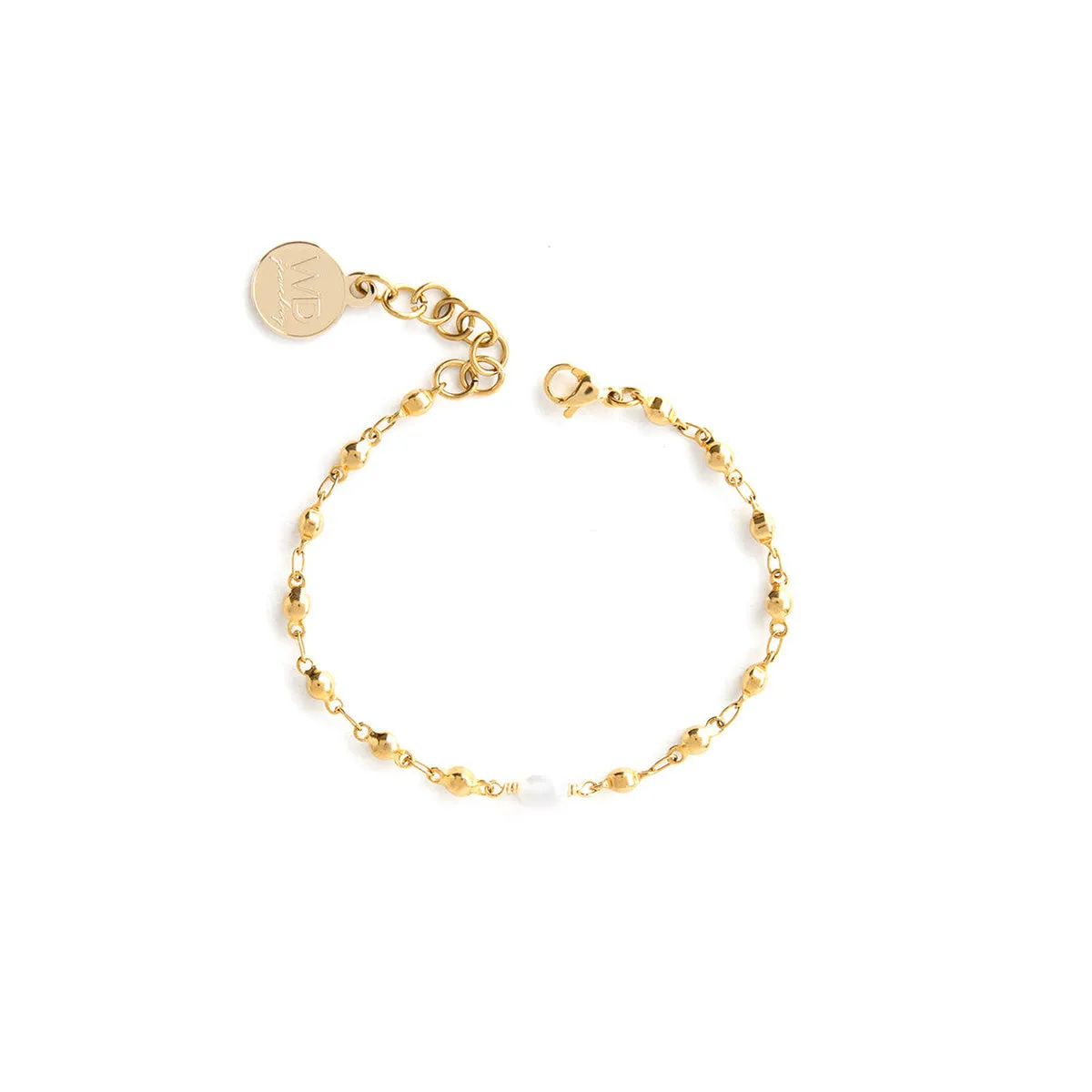 Gold Plated Alive Pearl Bracelet