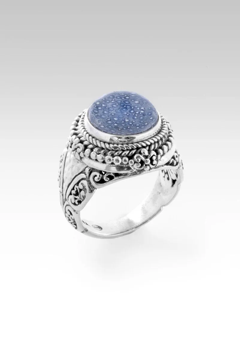 Good Hope Ring™ in Blue Sponge Coral