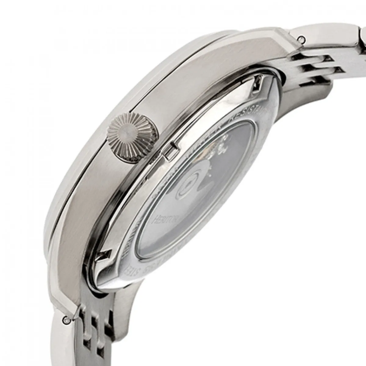 Heritor Automatic Stanley Semi-Skeleton Bracelet Watch - Silver/Black