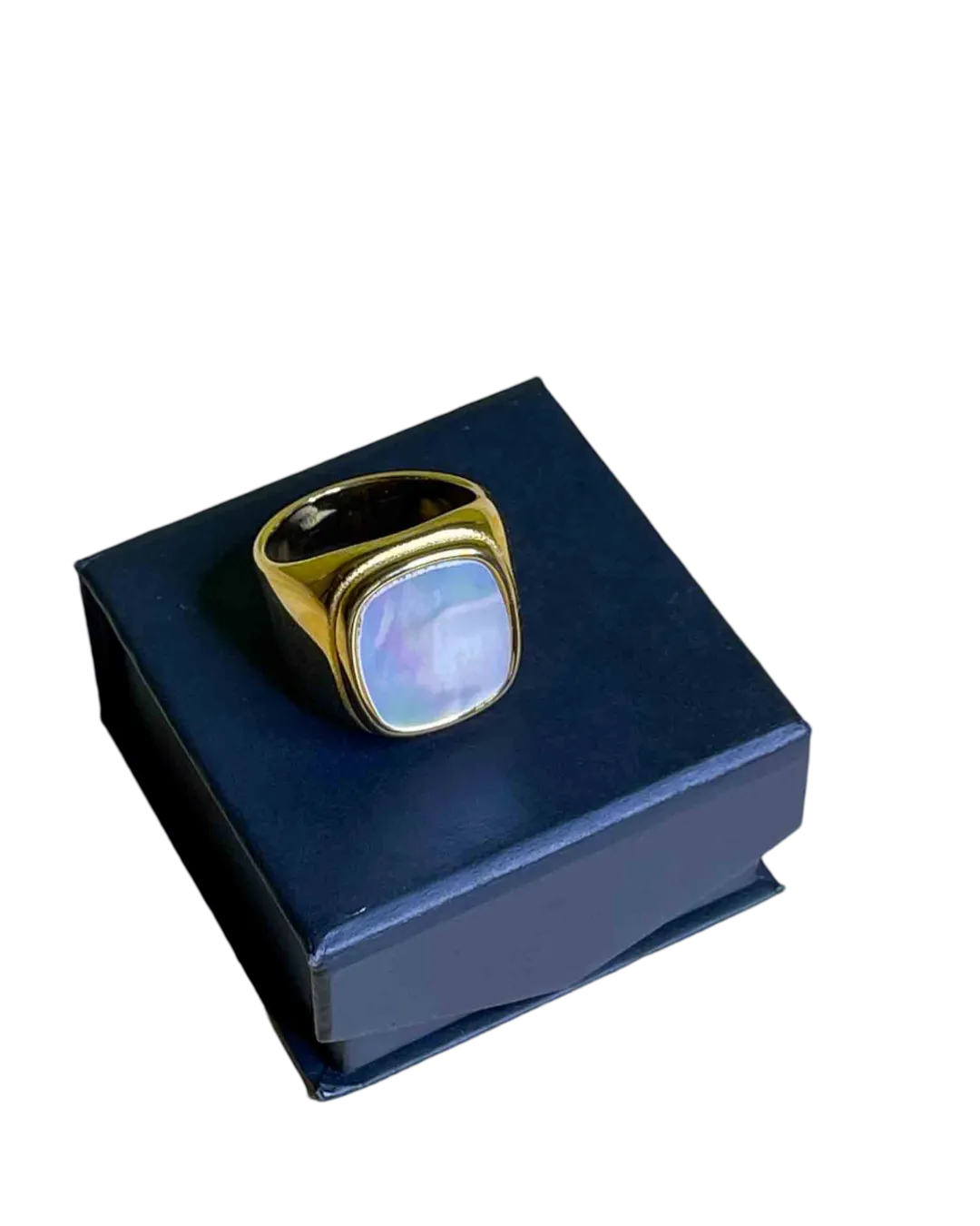 Krool Jewels Gold Toned Signet Ring