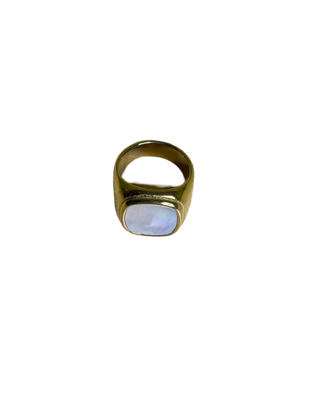 Krool Jewels Gold Toned Signet Ring