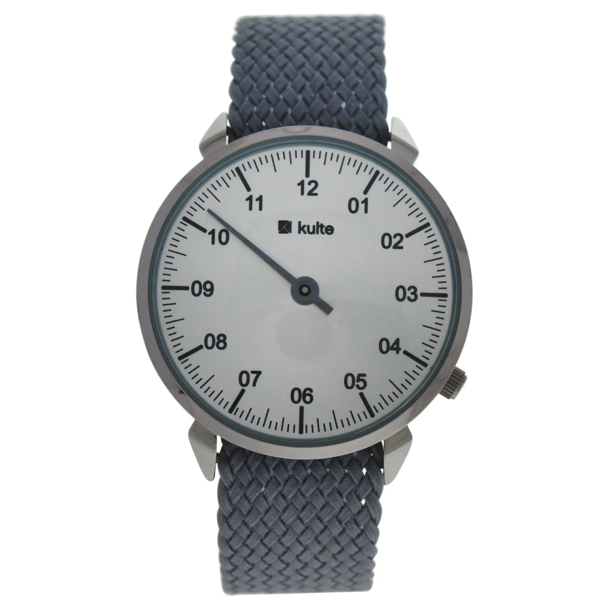 KUTPGR Mister - Silver/Grey Nylon Strap Watch by Kulte for Unisex - 1 Pc Watch