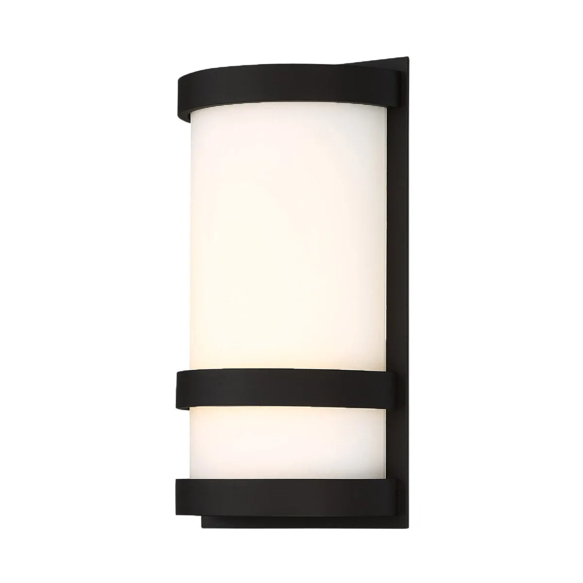 Latitude 10 in. LED Outdoor Wall Sconce 3000K Black Finish