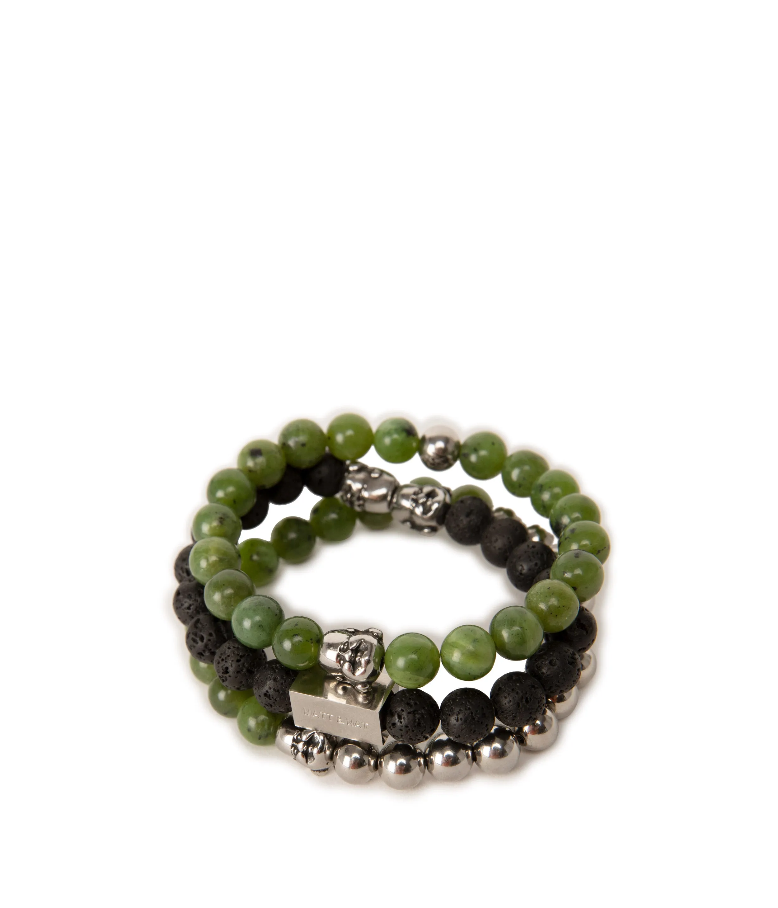 LAUGHING Bead & Charm Bracelet In Green