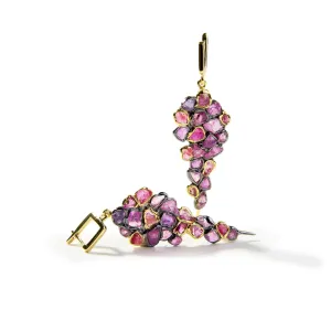 Lia Rough Pink Sapphire Earrings