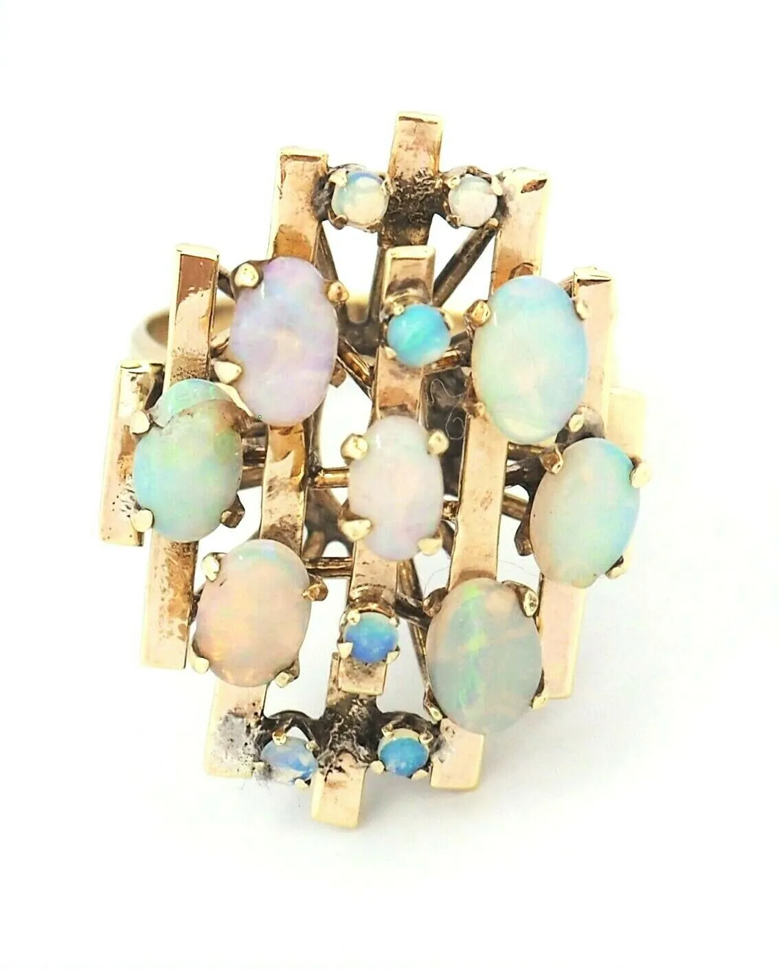 Light Opal 14ct Yellow Gold Ring