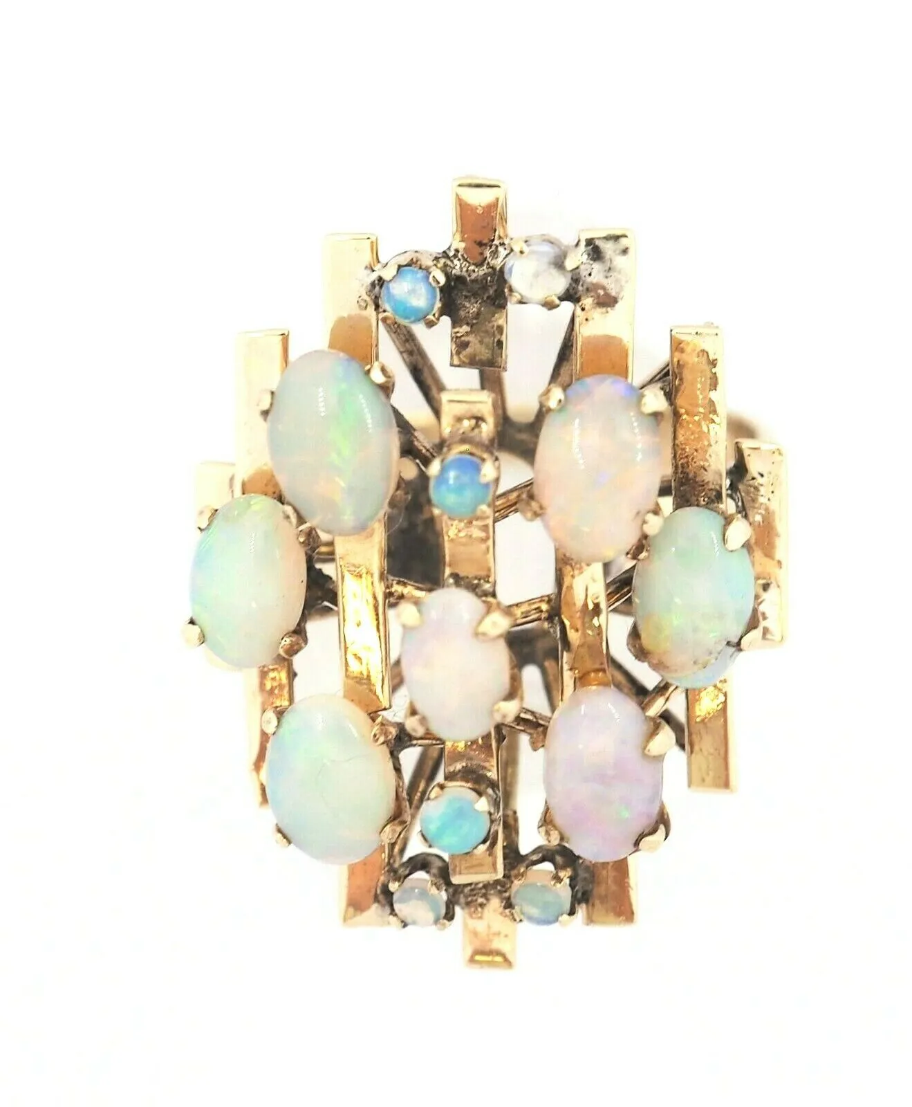 Light Opal 14ct Yellow Gold Ring