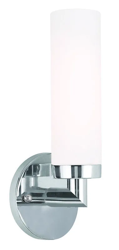 Livex Aero 1 Light Polished Chrome Wall Sconce - C185-10103-05