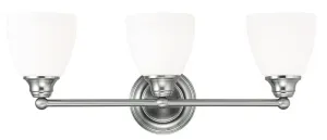 Livex Somerville 3 Light Brushed Nickel Bath Light - C185-13663-91