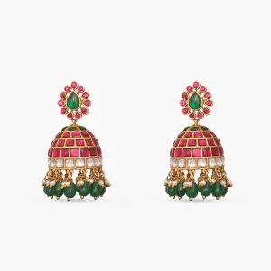 Mansi Kempu Jadau Jhumka Earrings