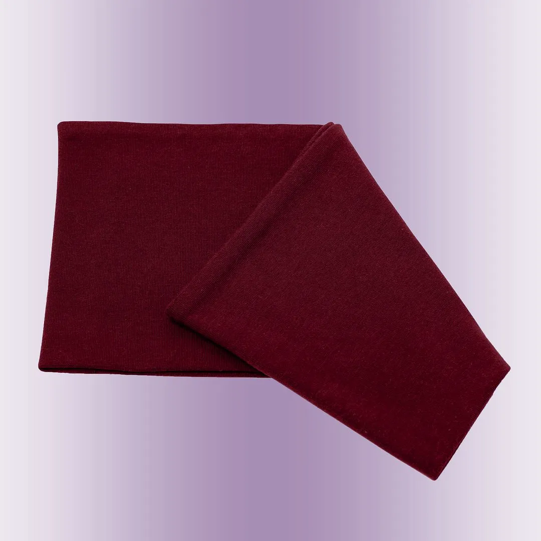 Men's Headbands Cotton Jersey 5" Wide Sports Fitness Yoga Made in the USA Burgundy