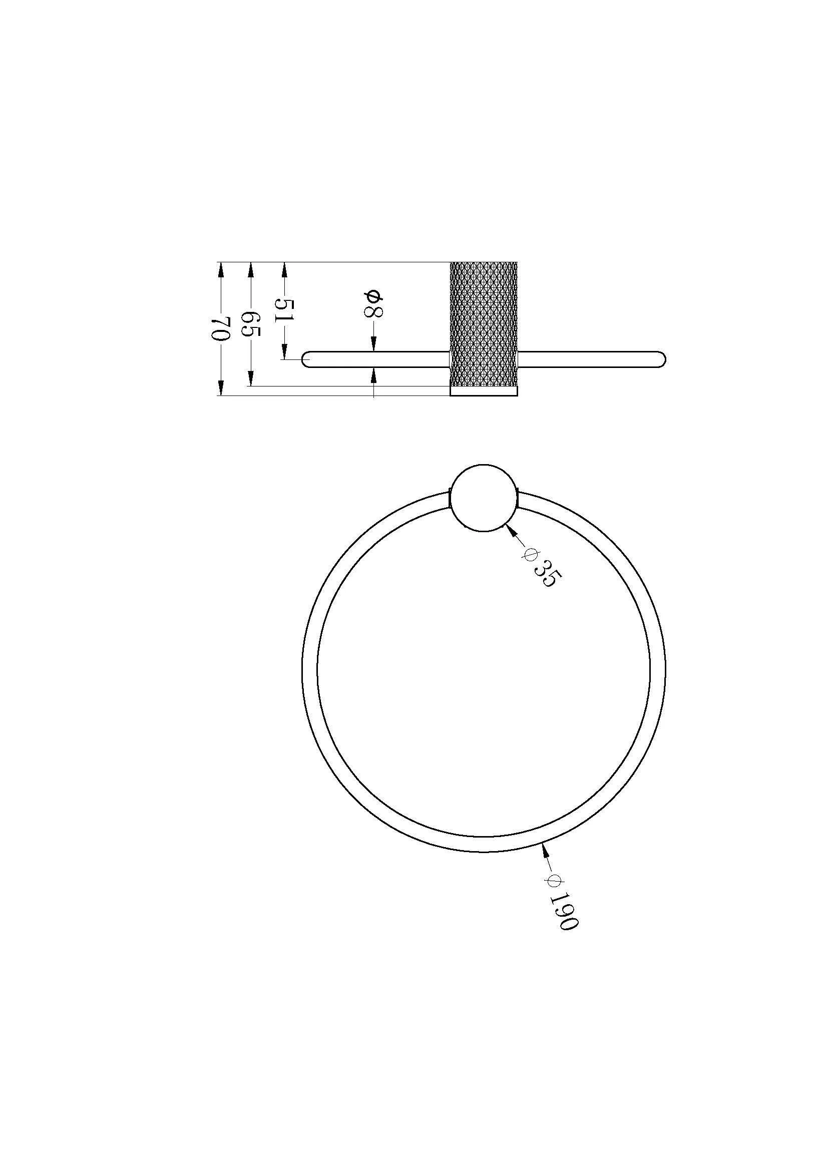 Opal Towel Ring Graphite 2580A -GR