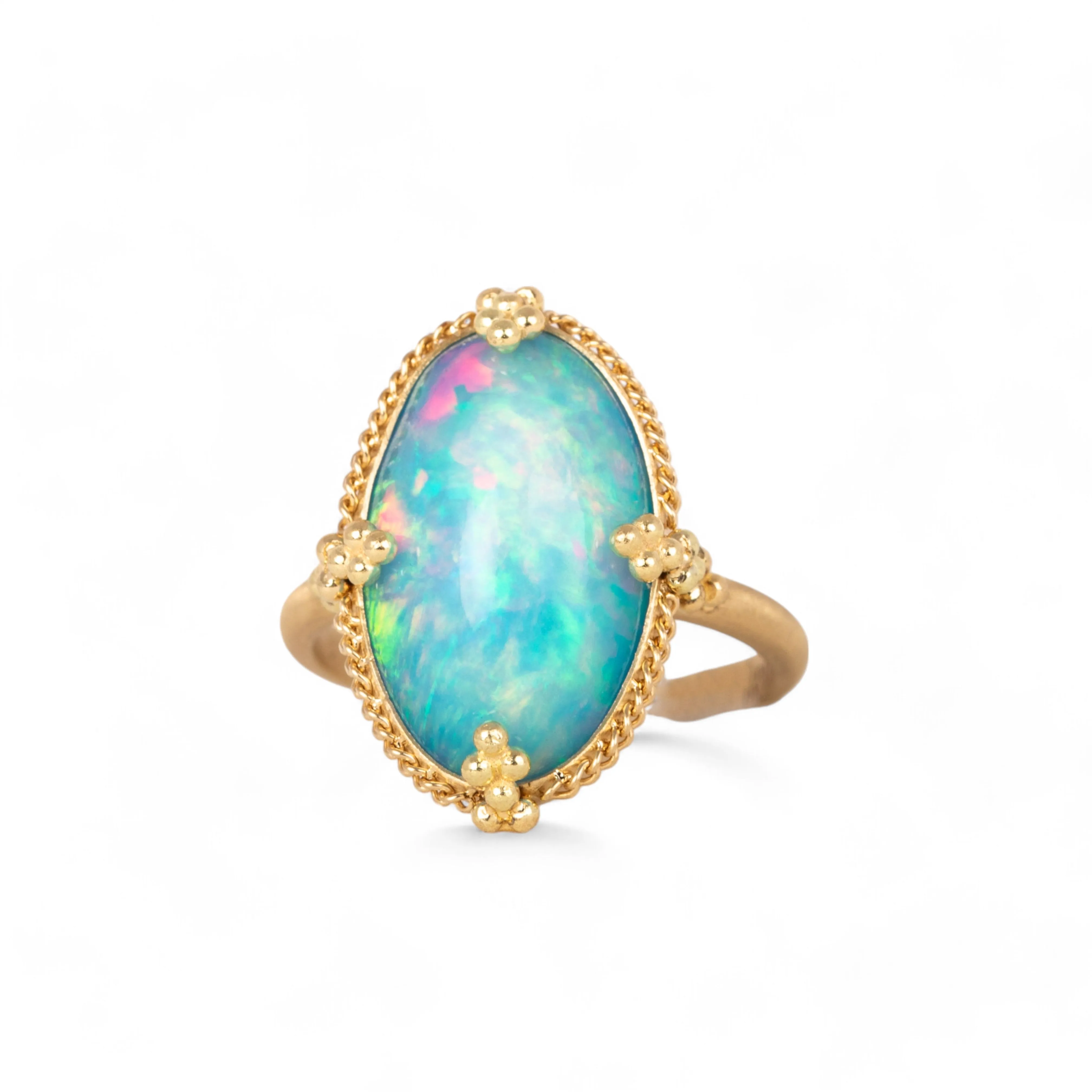 Oval Ethiopian Opal Ring