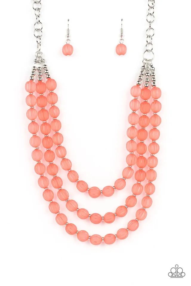 Paparazzi Necklace ~ Summer Surprise - Orange