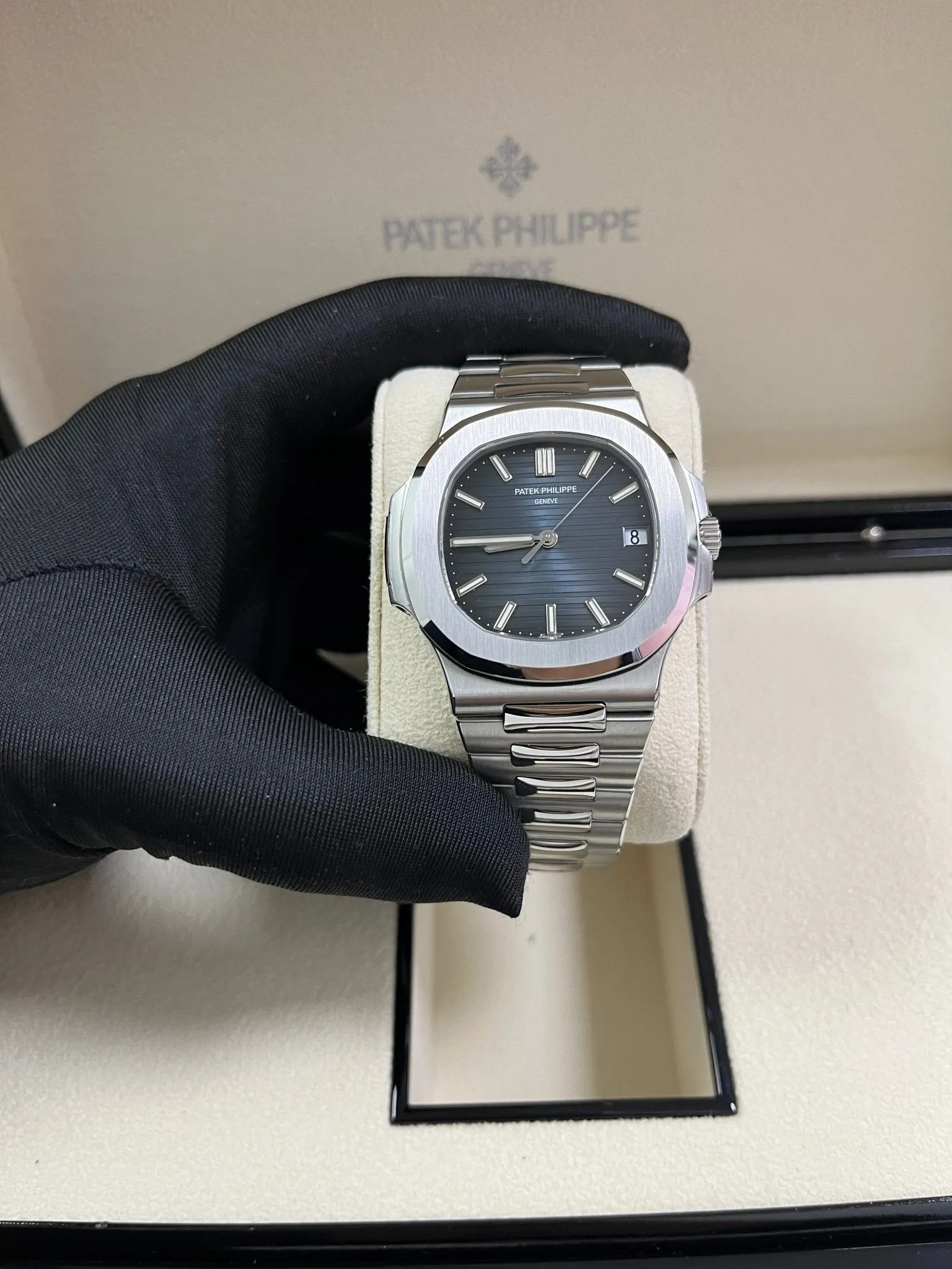 Patek Philippe Nautilus Stainless Steel/ Black-Blue Dial (Ref#5711/1A-010)