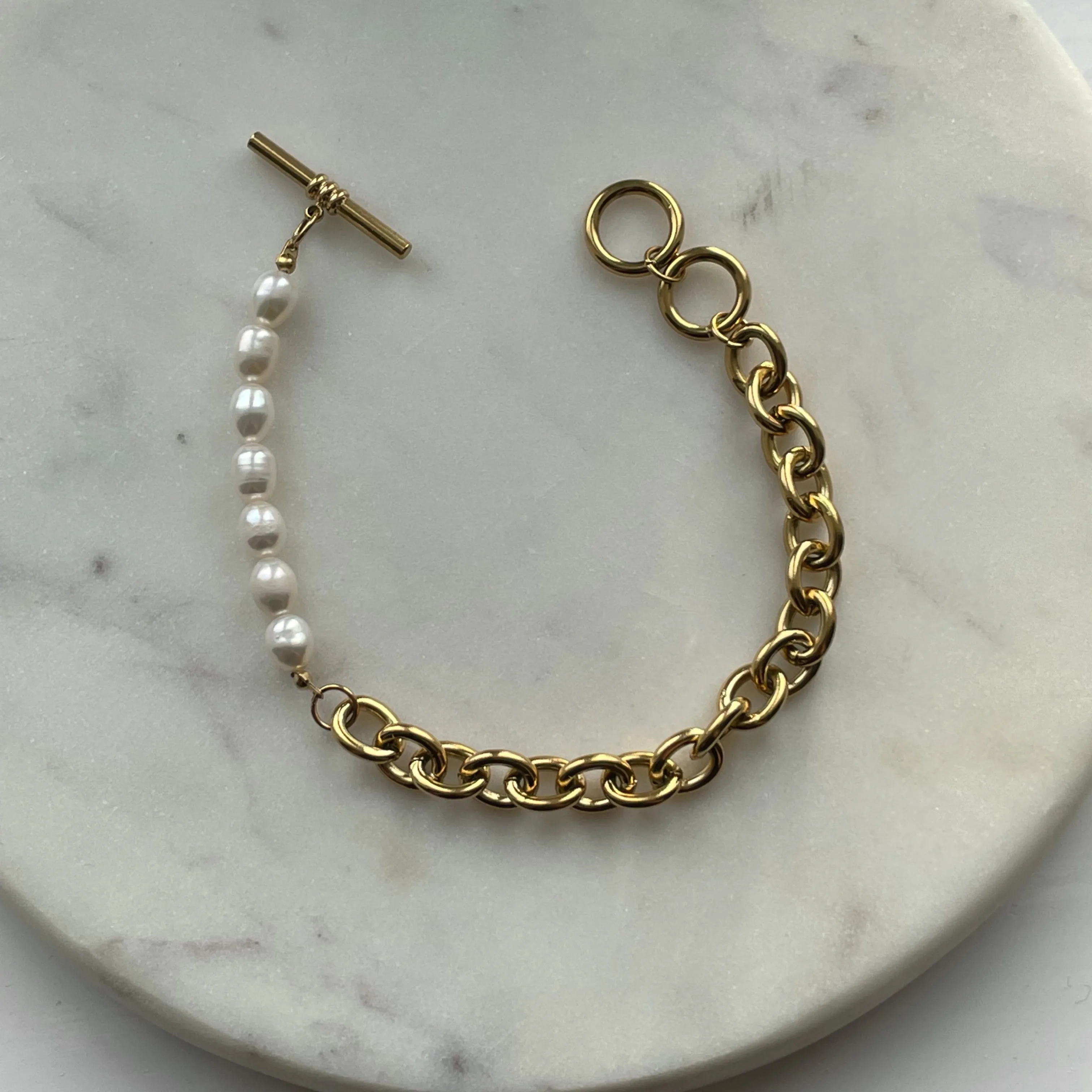 Pearl Chain Bracelet