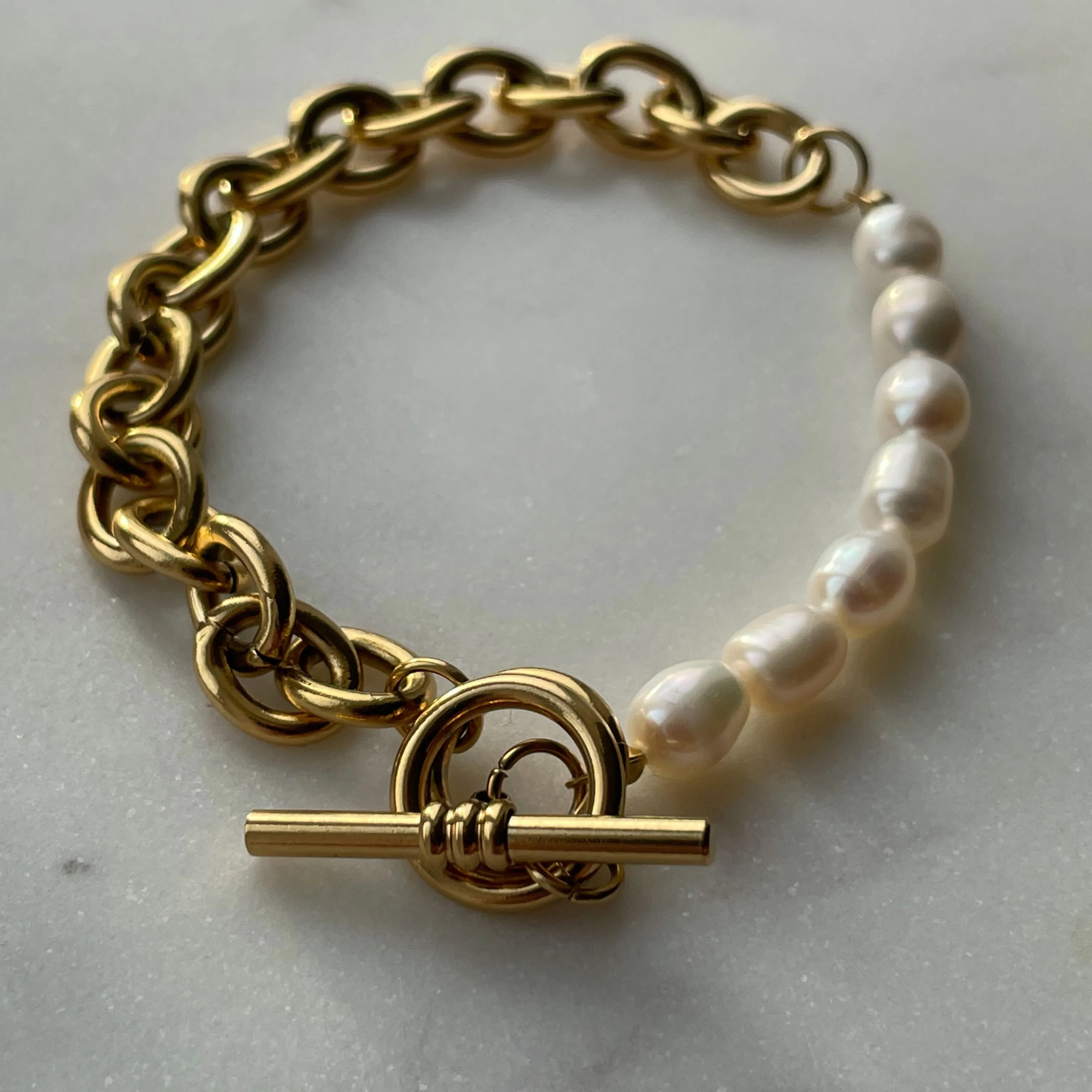 Pearl Chain Bracelet